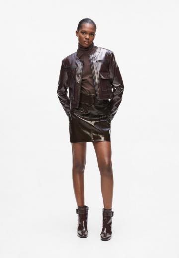 Кожаная юбка