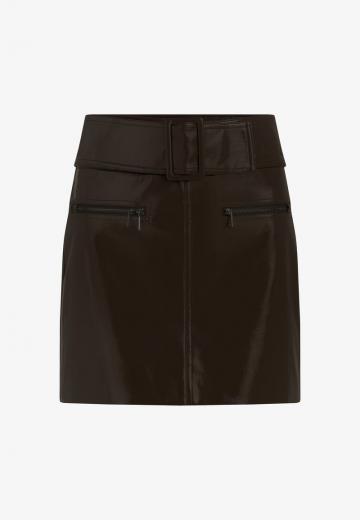 Кожаная юбка