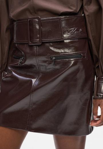 Кожаная юбка
