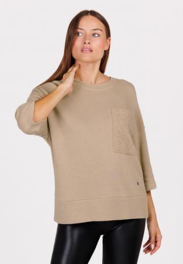 Пуловер с рукавом три четверти