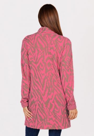 Жаккардовая вязаная кофта