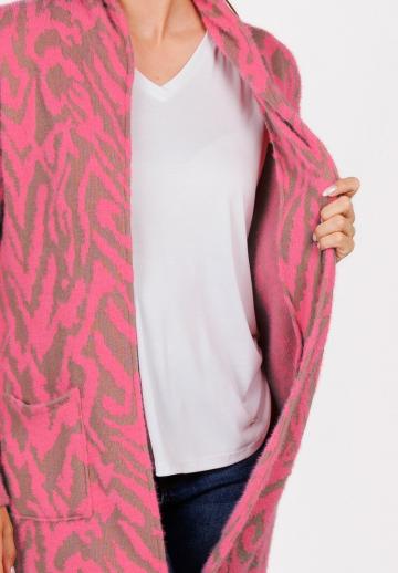 Жаккардовая вязаная кофта