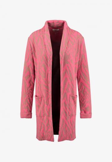 Жаккардовая вязаная кофта