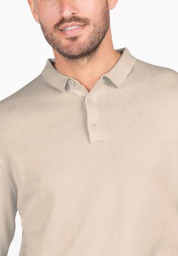 Поло с длинным рукавом