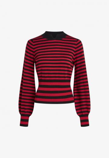 Пуловер в полоску