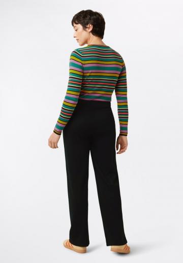 Пуловер в полоску