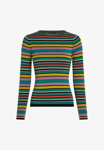 Пуловер в полоску