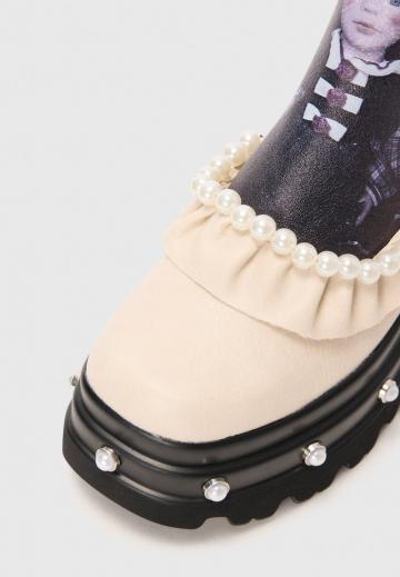 Полусапожки на высоком каблуке