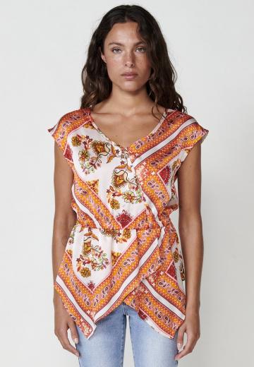 Атласная блузка