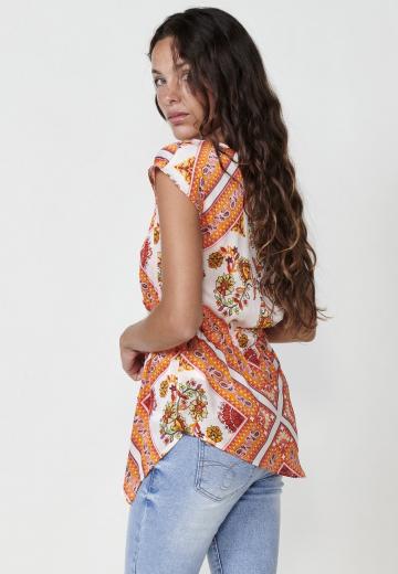 Атласная блузка