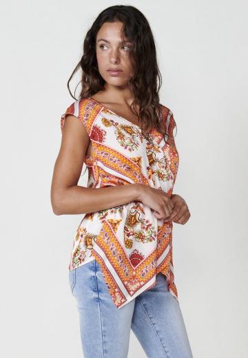 Атласная блузка