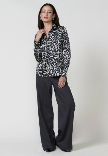 Атласная блузка