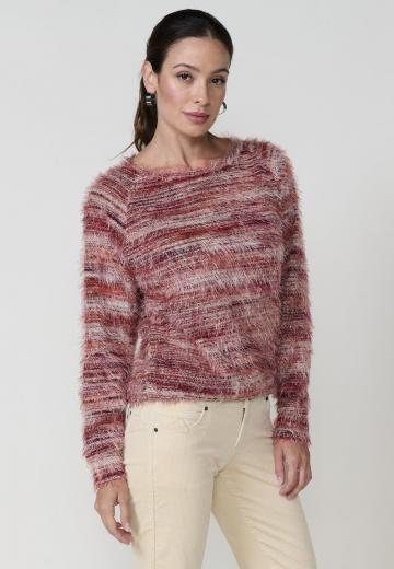 Пуловер в полоску