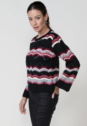 Пуловер в полоску