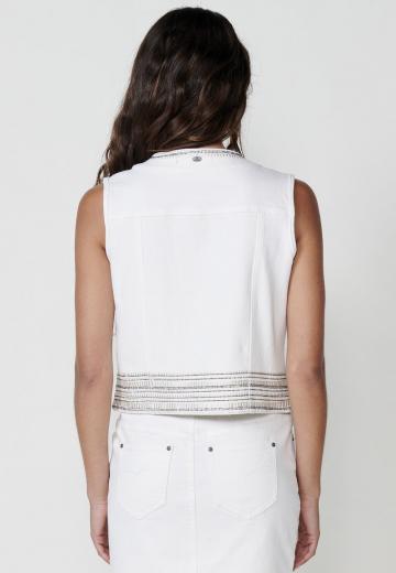 Джинсовая жилетка