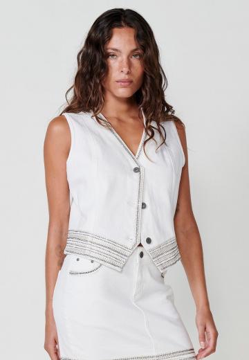 Джинсовая жилетка