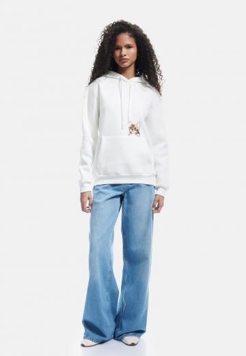 Пуловер с капюшоном