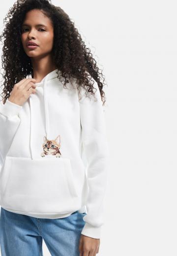 Пуловер с капюшоном