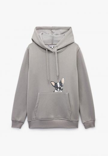 Пуловер с капюшоном