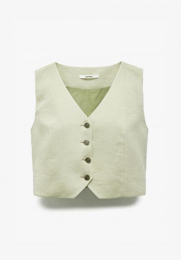 Джинсовая жилетка