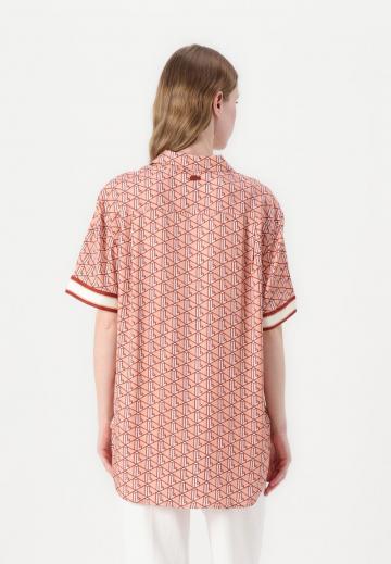 Атласная блузка