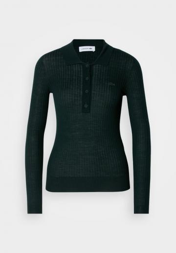 Пуловер с воротником поло