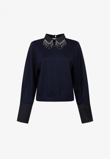 Атласная блузка