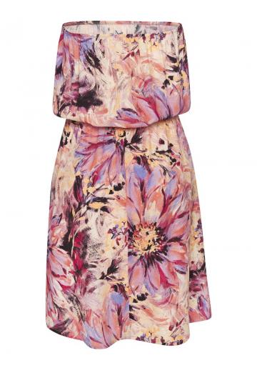 Платье без бретелек