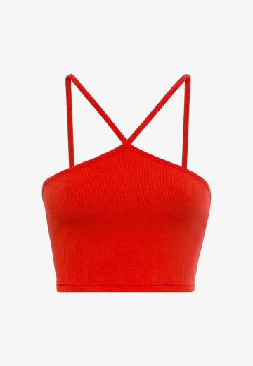 Топ на бретельках