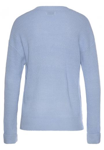 Пуловер с вырезом V