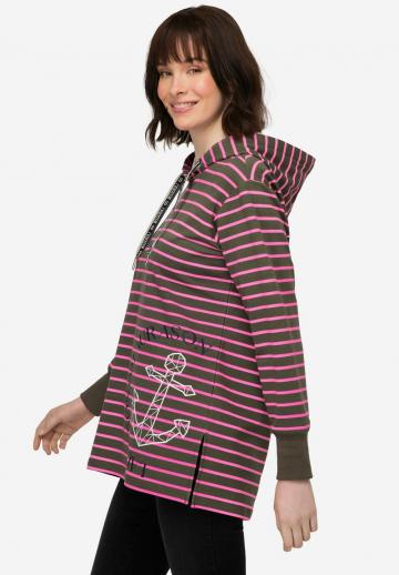 Пуловер с капюшоном