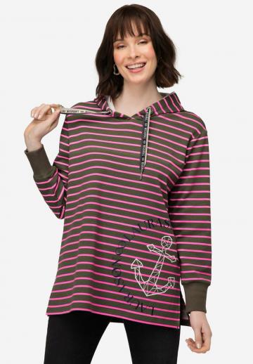 Пуловер с капюшоном