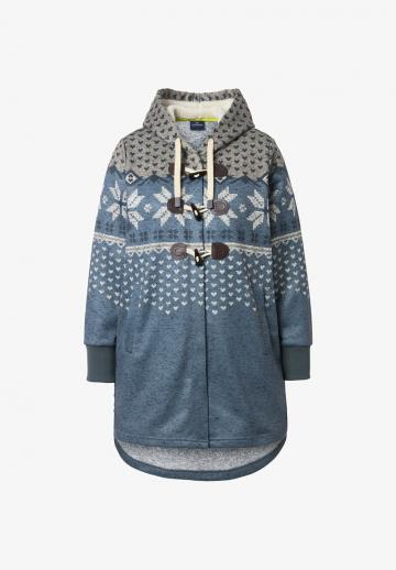 Жаккардовая вязаная кофта