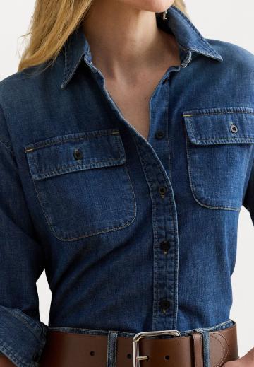 Джинсовая блузка