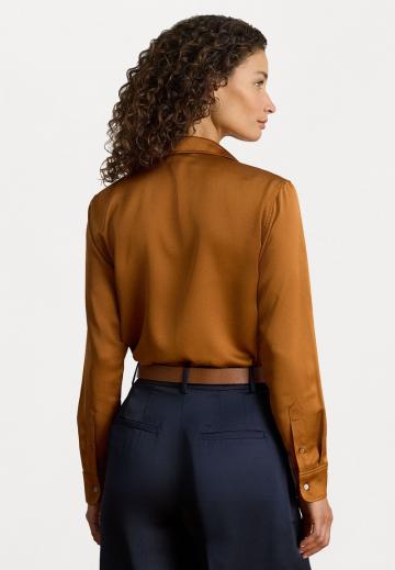Атласная блузка