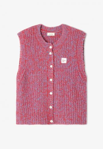 Вязаный жилет