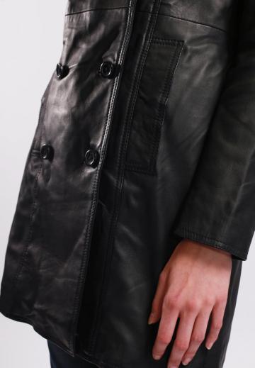 Кожаное пальто