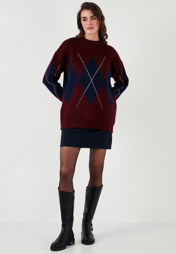 Длинный пуловер