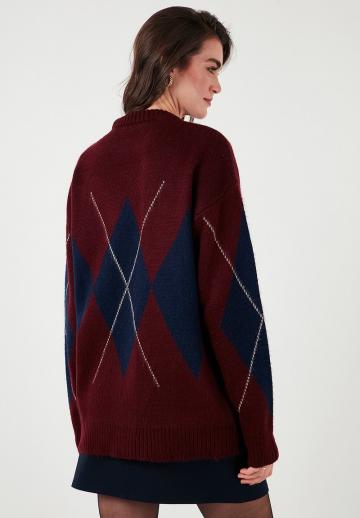 Длинный пуловер