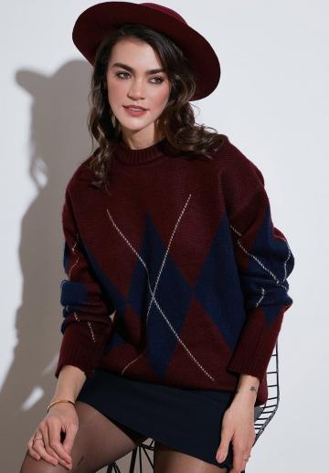 Длинный пуловер