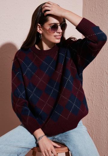 Длинный пуловер