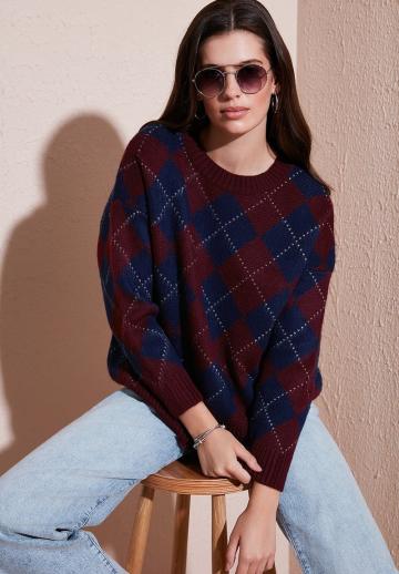 Длинный пуловер