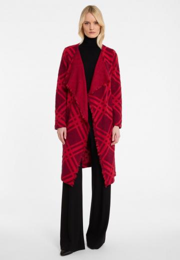 Жаккардовая вязаная кофта