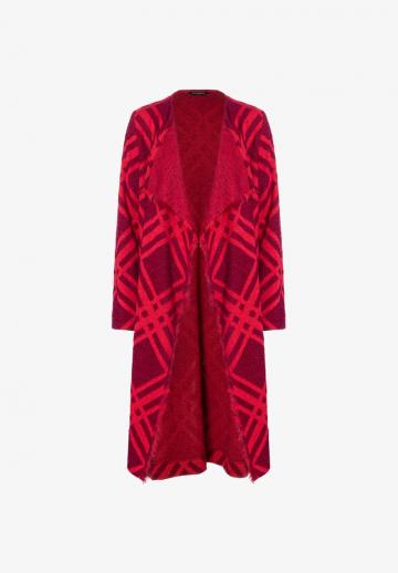 Жаккардовая вязаная кофта