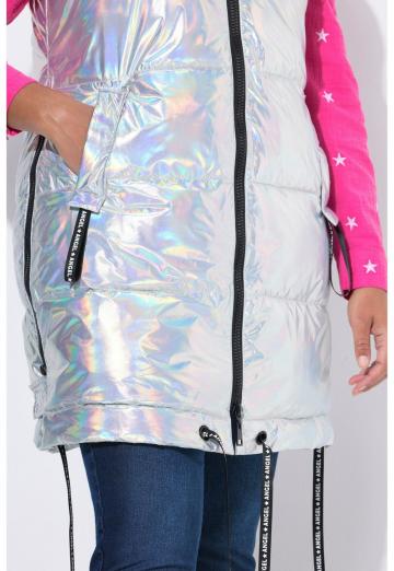 Длинный жилет