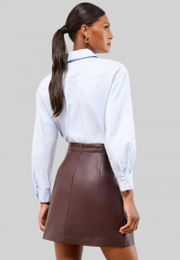 Кожаная юбка