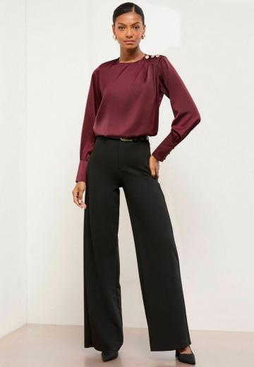 Атласная блузка