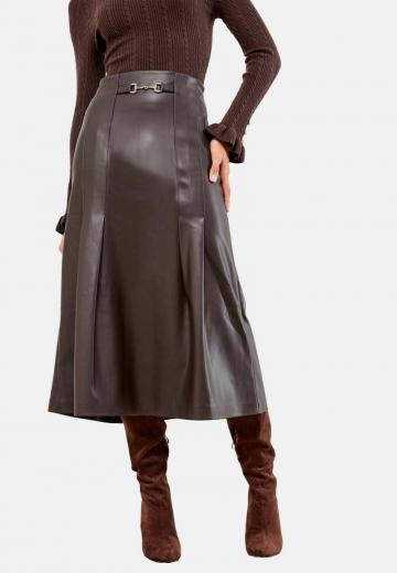 Кожаная юбка