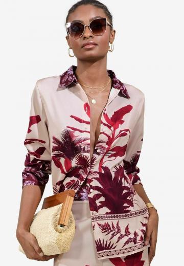 Атласная блузка