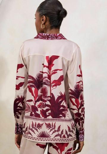 Атласная блузка